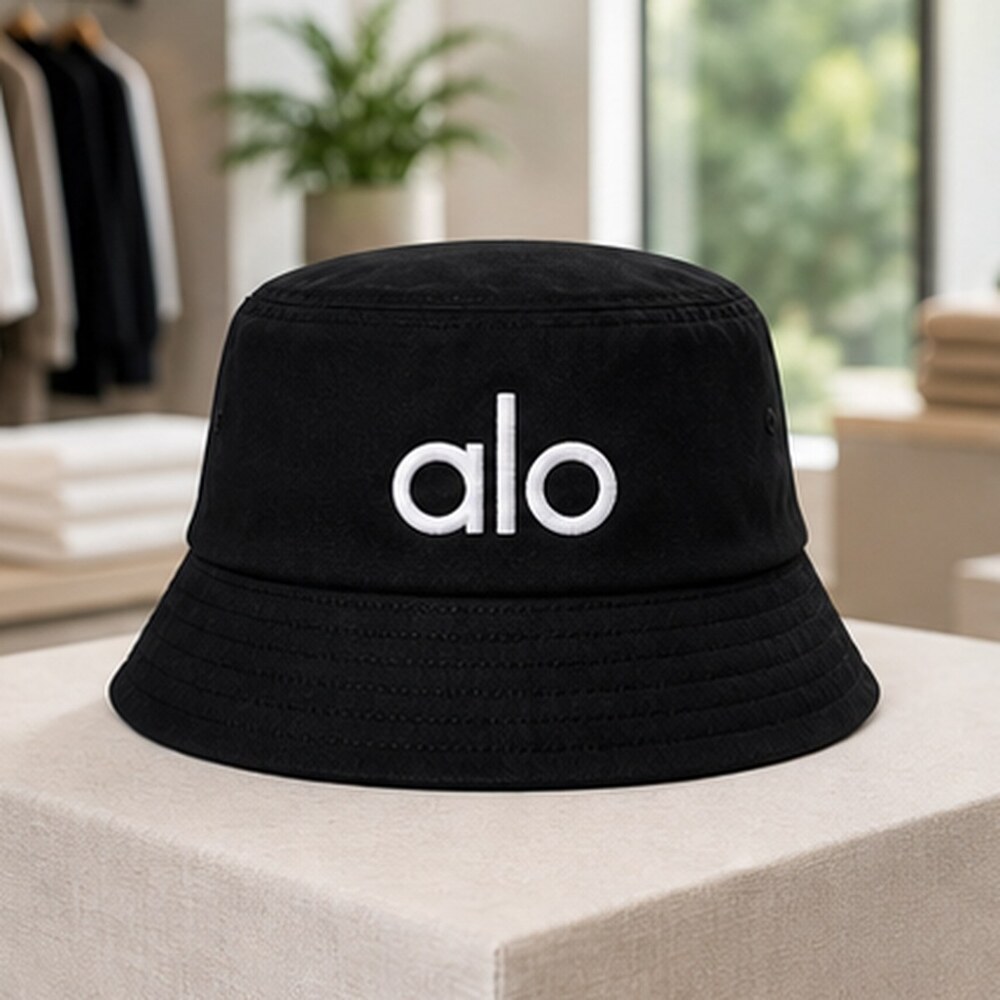 ALO Yoga Black Casual Bucket Hat OS